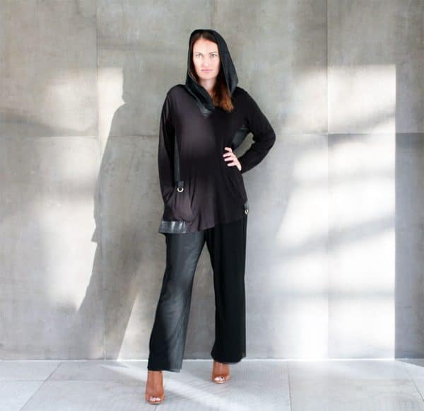 lin capuchon tunic